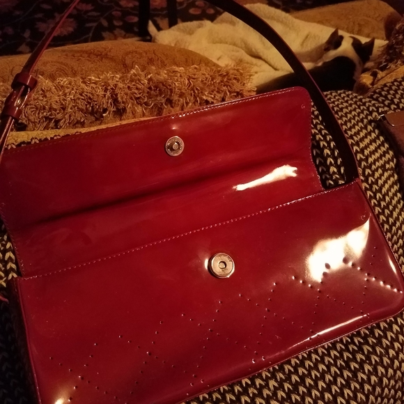 Max New York bordeaux patent leather purse - Picture 3 of 6
